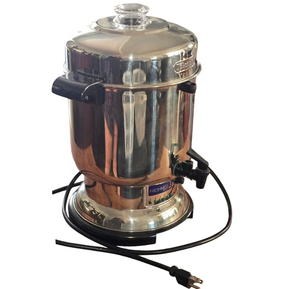 West Bend 43112 Stainless Steel 12-30 Cup Electric Coffee Percolator Urn Silver